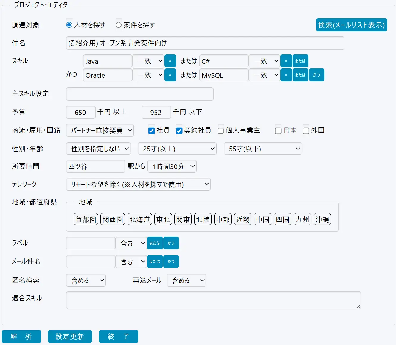 市場データ分析
